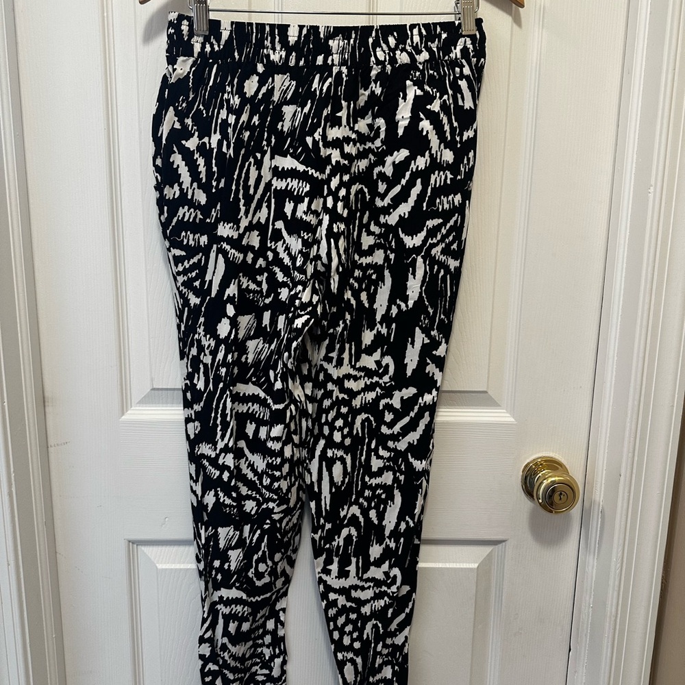 Eye Candy Black and White Patterned Pants